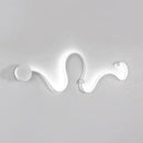 GobekUsa Contemporary Twist LED Wall Sconce - Black/White - Warm/White Lighting