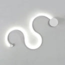 GobekUsa Contemporary Twist LED Wall Sconce - Black/White - Warm/White Lighting
