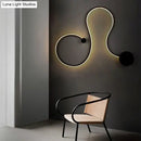 GobekUsa Contemporary Twist LED Wall Sconce - Black/White - Warm/White Lighting