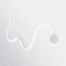 GobekUsa Contemporary Twist LED Wall Sconce - Black/White - Warm/White Lighting