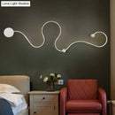 GobekUsa Contemporary Twist LED Wall Sconce - Black/White - Warm/White Lighting