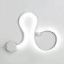 GobekUsa Contemporary Twist LED Wall Sconce - Black/White - Warm/White Lighting