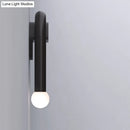GobekUsa Contemporary U-Shaped 2-Light Black Wall Mounted Lighting with Opal Glass Shade