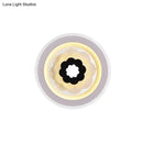 GobekUsa Contemporary Acrylic Round LED Wall Sconce - White Bedside Lamp Fixture