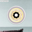 GobekUsa Contemporary Acrylic Round LED Wall Sconce - White Bedside Lamp Fixture
