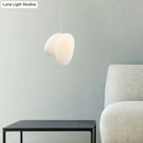 GobekUsa Contemporary White Glass Pendant Light for Dining Room Ceiling