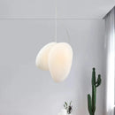 GobekUsa Contemporary White Glass Pendant Light for Dining Room Ceiling