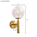 GobekUsa Contemporary White Glass Wall Sconce Light with Gold Metal Pencil Arm