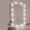 GobekUsa Contemporary White LED Vanity Strip Light: Plastic Linear Make-Up Lighting for Dressing Room