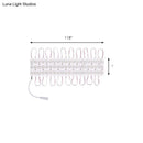 GobekUsa Contemporary White LED Vanity Strip Light: Plastic Linear Make-Up Lighting for Dressing Room