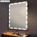 GobekUsa Contemporary White LED Vanity Strip Light: Plastic Linear Make-Up Lighting for Dressing Room