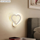 GobekUsa Love Heart Wall Mounted Light: Contemporary Acrylic LED Sconce in Warm/White Light