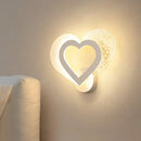 GobekUsa Love Heart Wall Mounted Light: Contemporary Acrylic LED Sconce in Warm/White Light