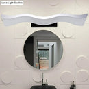 GobekUsa Contemporary Acrylic LED Wall Mounted Vanity Light - 17"/23" Width, Warm/White Light