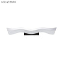 GobekUsa Contemporary Acrylic LED Wall Mounted Vanity Light - 17"/23" Width, Warm/White Light