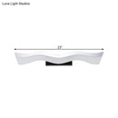 GobekUsa Contemporary Acrylic LED Wall Mounted Vanity Light - 17"/23" Width, Warm/White Light