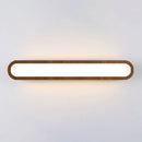 GobekUsa Contemporary LED Sconce Vanity Light for Bedroom - Oval Elongated Acrylic Fixture