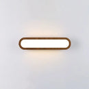 GobekUsa Contemporary LED Sconce Vanity Light for Bedroom - Oval Elongated Acrylic Fixture