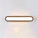 GobekUsa Contemporary LED Sconce Vanity Light for Bedroom - Oval Elongated Acrylic Fixture
