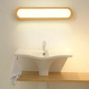 GobekUsa Contemporary LED Sconce Vanity Light for Bedroom - Oval Elongated Acrylic Fixture