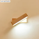 GobekUsa Contemporary Wood Wall Sconce with Acrylic Shade - Single-Bulb Lighting for Corridors