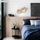 GobekUsa Contemporary Wood Wall Sconce with Acrylic Shade - Single-Bulb Lighting for Corridors