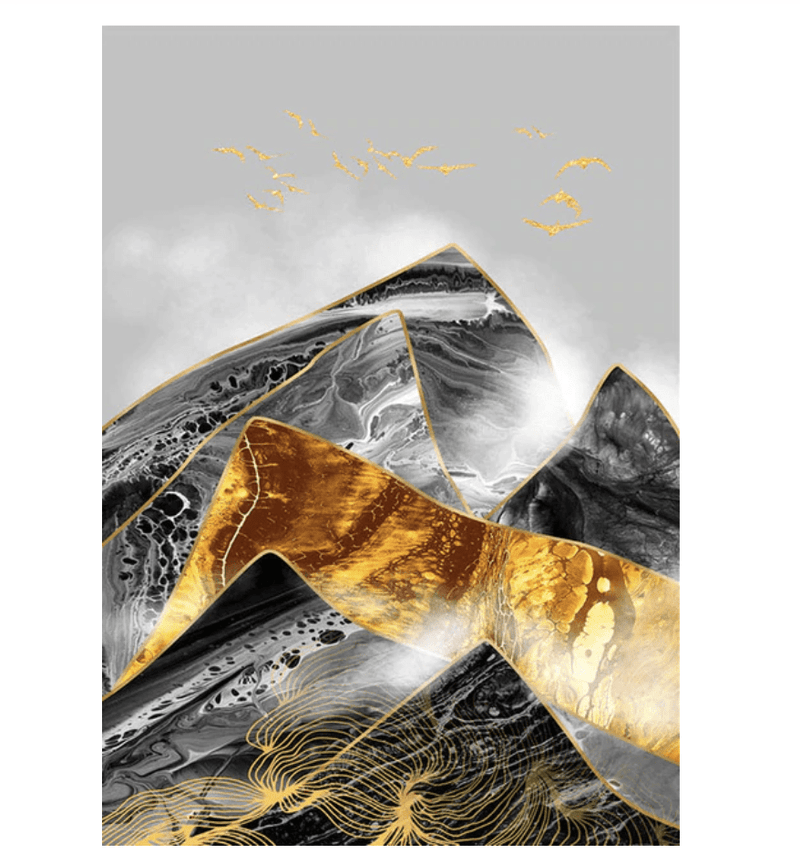 Contrasting Mountains Canvas