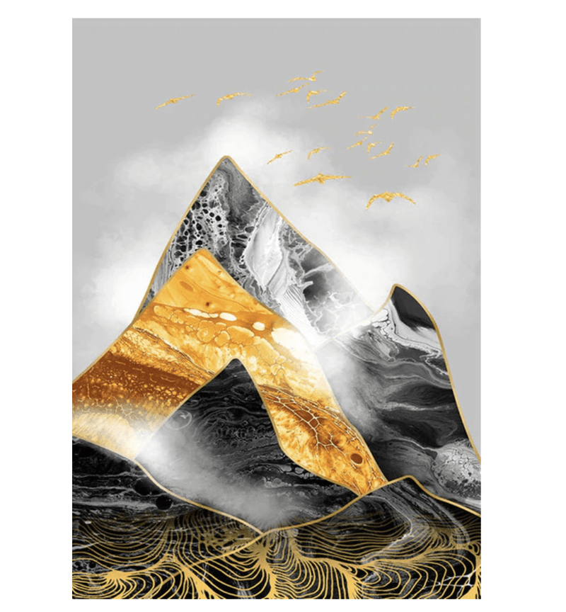 Contrasting Mountains Canvas