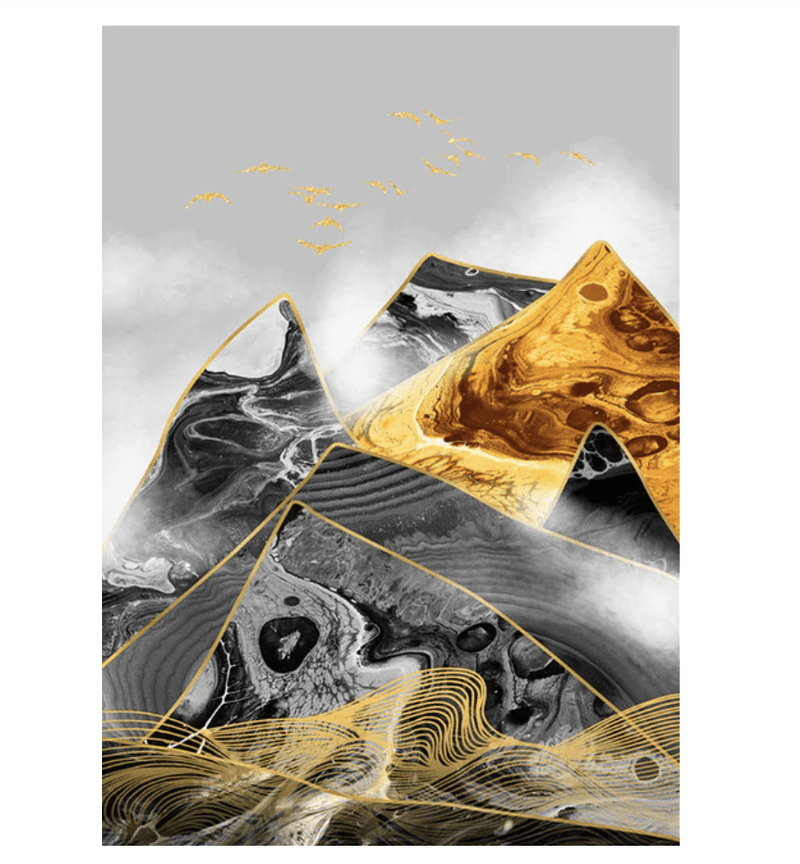 Contrasting Mountains Canvas