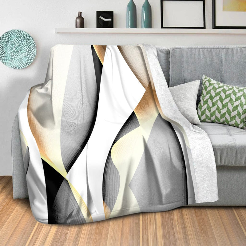 Contrasting Waves C Blanket