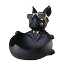 GobekUsa Bulldog Storage Box: Creative Cool Dog Figurine Resin Craft Sculpture Home Decor Gift