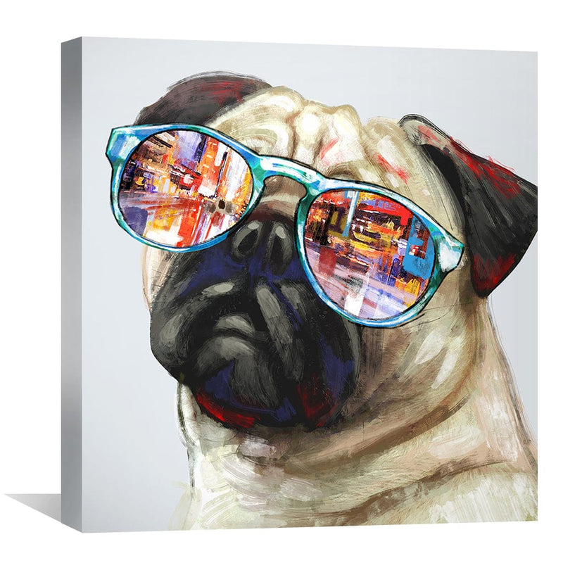 Cool Pug Canvas