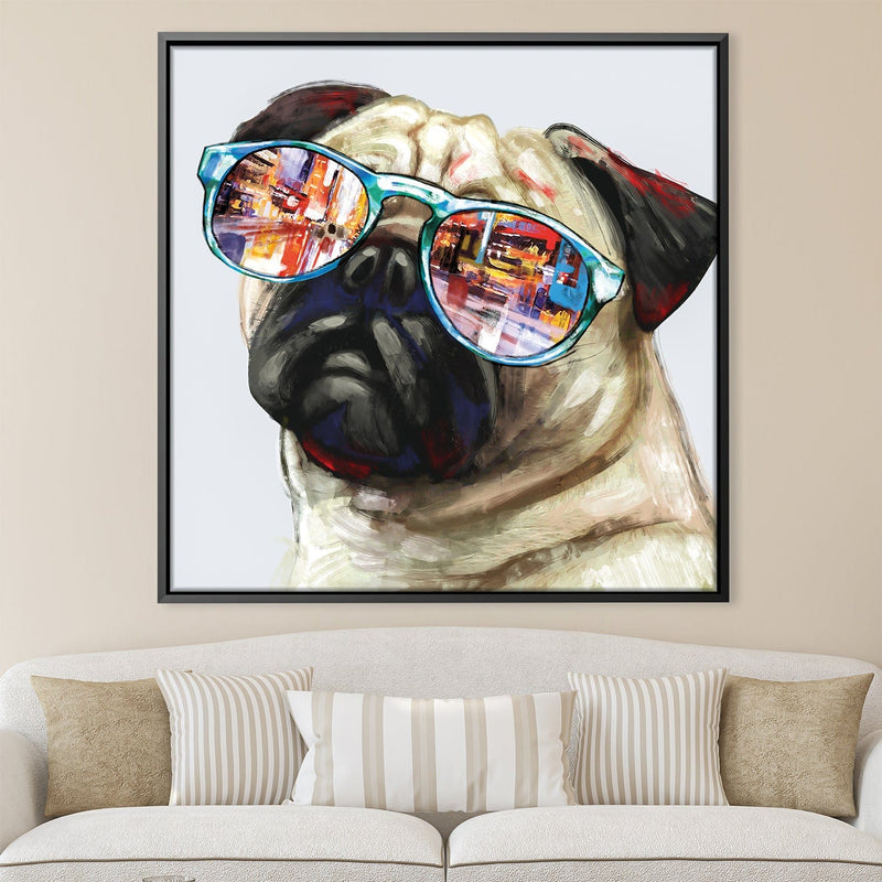 Cool Pug Canvas