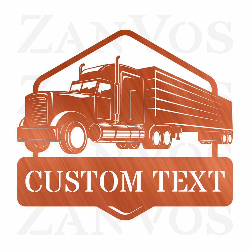 Semi Truck Monogram V2