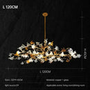 GobekUsa Copper Branch Pendant Chandelier for Luxury Living Room & Restaurant