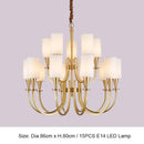 GobekUsa Copper Ceiling Chandelier for Living Room Kitchen Bedroom Lighting