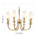 GobekUsa Copper Ceiling Chandelier for Living Room Kitchen Bedroom Lighting