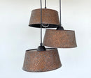 Ornate Copper CHANDELIER TRIO Light