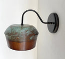 COPPER Handcrafted Rustic Farmhouse Wall Sconce Light by The Lamp Goods