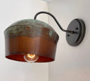 COPPER Handcrafted Rustic Farmhouse Wall Sconce Light by The Lamp Goods
