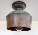 Handcrafted Copper Farmhouse Ceiling Light | 8.5" Flush Mount by The Lamp Goods