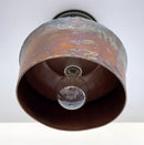 Handcrafted Copper Farmhouse Ceiling Light | 8.5" Flush Mount by The Lamp Goods