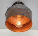 Handcrafted Copper Farmhouse Ceiling Light | 8.5" Flush Mount by The Lamp Goods