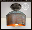 Handcrafted Copper Pendant Light | 8.5" | Farmhouse Kitchen Pendant by The Lamp Goods