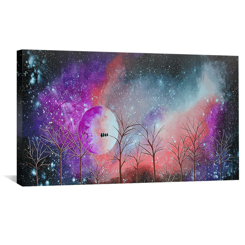 Coral Amethyst Evening Canvas