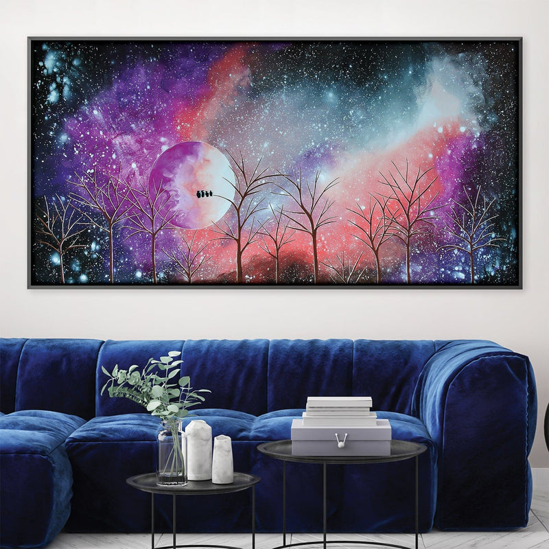 Coral Amethyst Evening Canvas