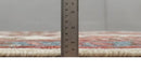 Coral Rust and Ivory Hand Knotted Traditional Heriz Serapi Multi Size Wool area Rug
