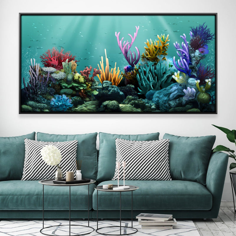 Coral Waters Canvas