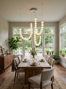 Coralie Draped Pearl Chandelier
