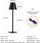 Cordless Brightness Bedside Lamp